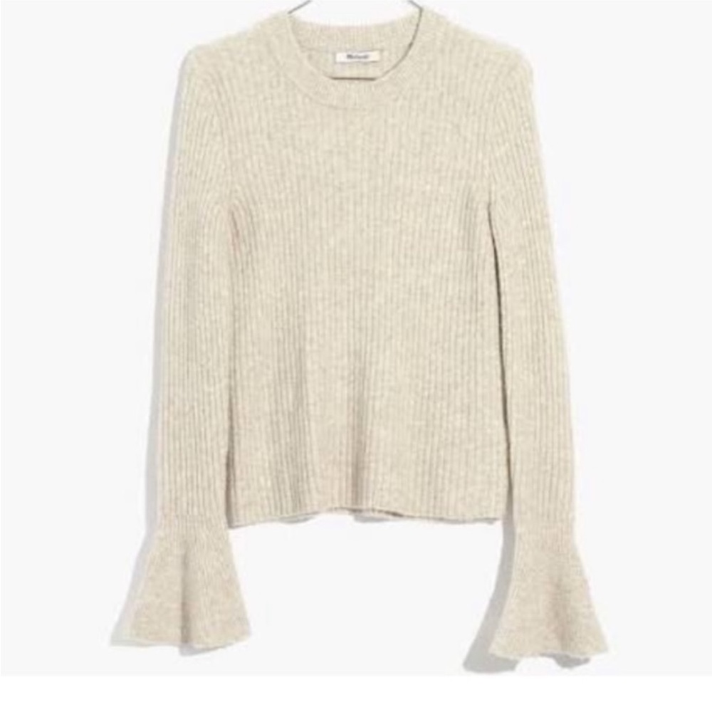 Madewell Super Soft Wool Bell Sleeve Sweater